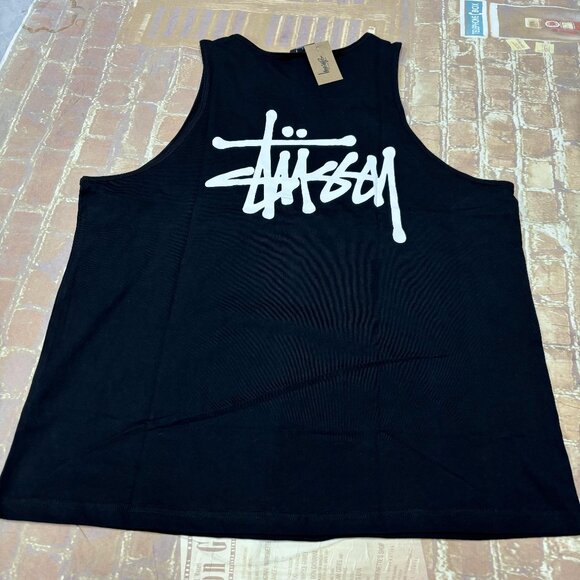 STUSSY black sleeveless top - Picture 1 of 4